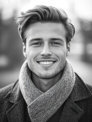 Poster - Stylish Young Man Posing for Portrait