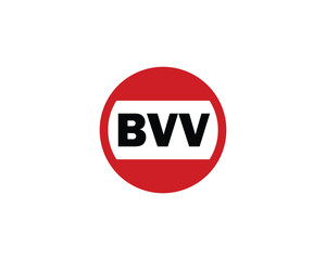 Poster - BVV Logo design vector template. BVV