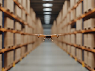 Innovative drone technology revolutionizing warehouse operations and inventory management efficiency in modern logistics systems