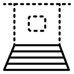 Floor icon, line icon style