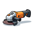 © InspirationDesign - Vector angle grinder illustration, power tool icon