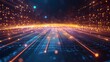 © irawan - Abstract digital network with glowing lines and dots