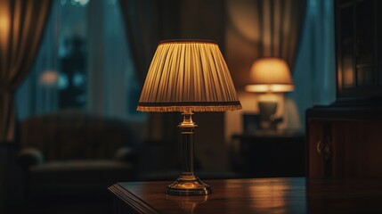 Elegant Table Lamp in Cozy Living Room Setting