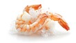 © Farid - Frozen shrimp isolated on a white background.