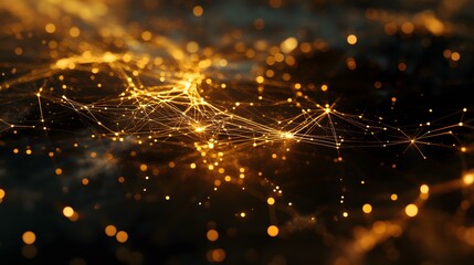 Abstract Golden Network of Interconnected Nodes