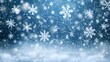 © Gendar SINURO - Snow. Realistic snow overlay background. Snowfall, snowflakes in different shapes and forms
