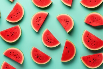 Sticker - Watermelon backgrounds fruit plant.