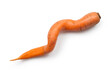 © Сергей Васильченко - Unusual curved carrots on a white background. Close-up carrots isolated.