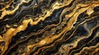 © yuwaree - Abstract black and gold marble texture with bold patterns and high contrast Tilted Angle