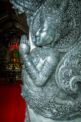 engraving metal of buddha thai