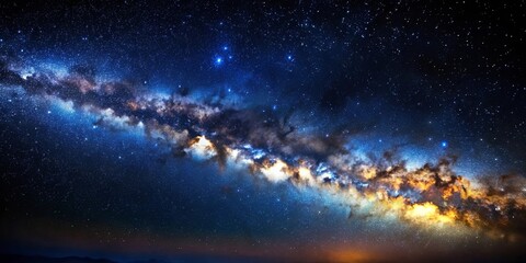 Wall Mural - celestial tapestry of infinite stars, a night sky symphony of cosmic dust and stellar light