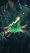 © Montaha Hossain - Glowing Growth Chart: A Symbol of Financial Success and Business Growth