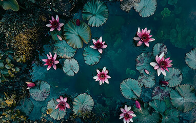 flowers and leaves