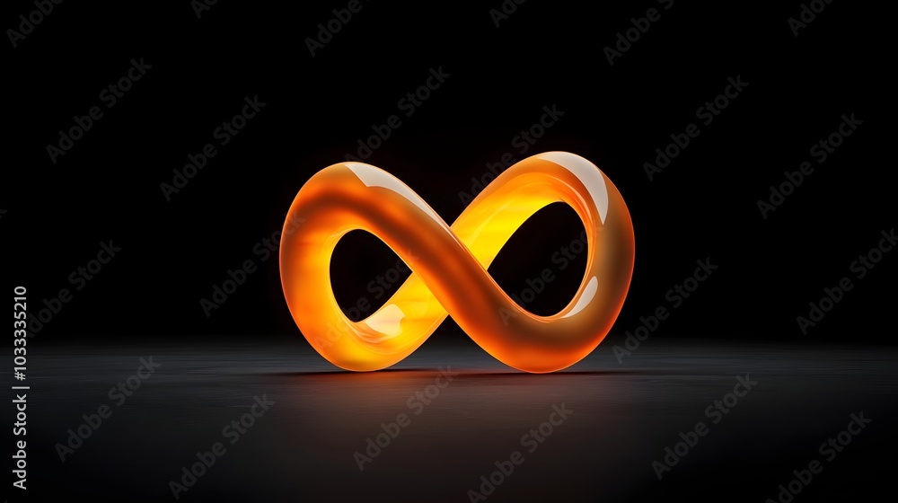 Glowing Mbius Strip Mathematical Infinity and Non Orientable Surfaces ...