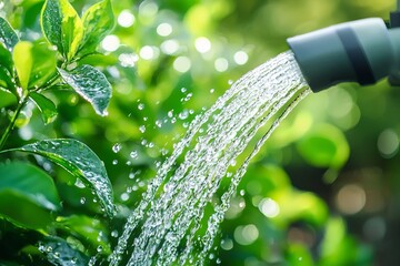 Wall Mural - Analyze the role of water conservation systems in sustainable housing. Discuss how rainwater harvesting and low-flow fixtures
