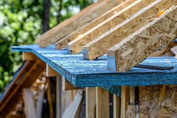 Wall Mural - Explore the benefits of using renewable materials in home construction. Discuss how these materials can reduce environmental impact