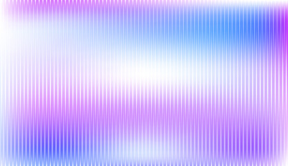 Abstract ribbed glass texture with color gradient.Ribble acrylic glass effect template background.Vertical line with gradient pattern background.Blurry bright backdrop for banner.Vector illustration