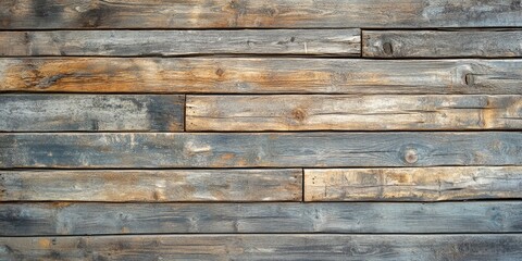 Aufkleber - Texture of weathered wood planks. Wooden backdrop for copyspace.