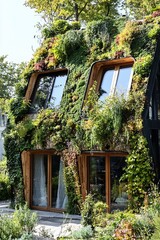 Wall Mural - Investigate how sustainable housing can address social issues. Discuss how affordable, eco-friendly homes can benefit low-income