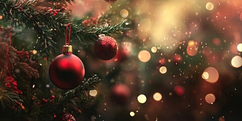 Aufkleber - Christmas backdrop. Focused selectively.