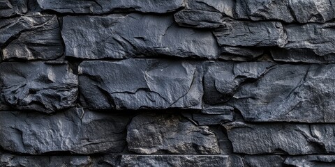 Leinwandbilder - black wall, stone texture. Check out my portfolio for additional work.