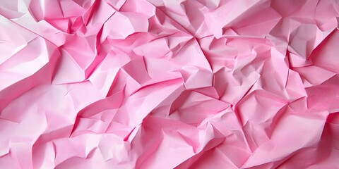 Leinwandbilder - Delicate textured background of folded pink paper