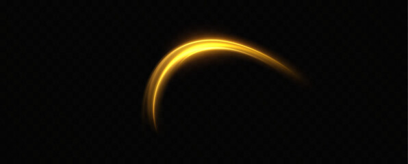 Poster - shiny vortex rings shimmer on a transparent background. sparkling circles with light effect. light c