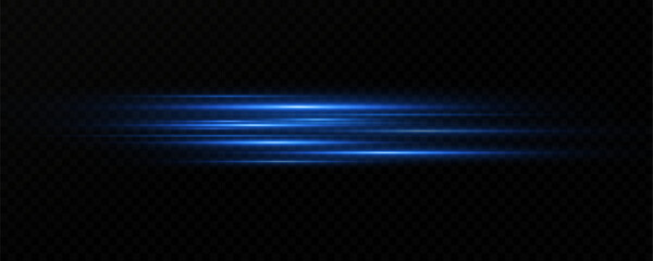 Wall Mural - Blue speed lines.Vector.Blue light trails