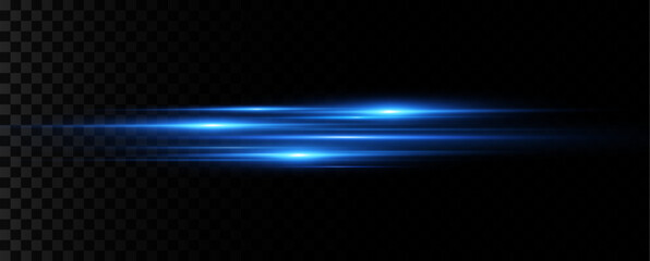 Poster - Blue speed lines.Vector.Blue light trails