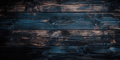 Aufkleber - Dark wooden surface, background