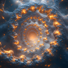 Wall Mural - abstract orange background. generative ai