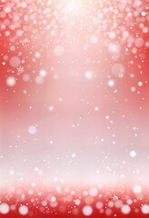 Wall Mural - red background with snow and free space