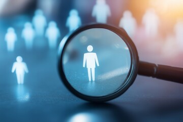 HR or Hiring Human Resources Management. Selective new career recruitment sites. unemployment finding job search for resume register job interview, Searching human join team. 