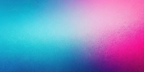 Wall Mural - Abstract pink and blue gradient background with grainy texture
