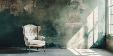 Poster - chair in an unoccupied room interior