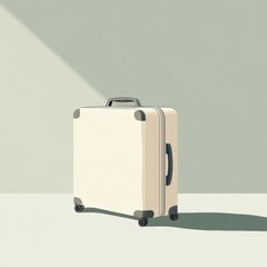 Aufkleber - The illustration showcases a neatly designed suitcase highlighting clean lines and a modern aesthetic, inviting thoughts of travel and adventure. Generative AI