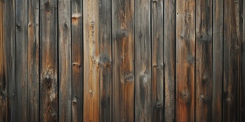 Poster - Wood-textured plank board backdrop