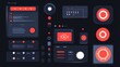© Montaha Hossain - Modern User Interface Design with Red Buttons