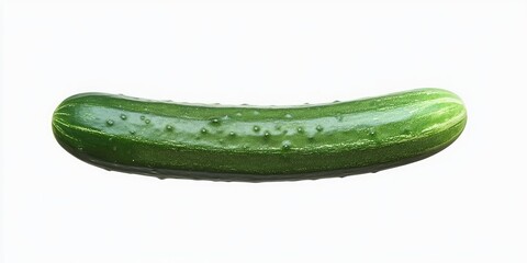 Poster - Cucumber isolated on a white background