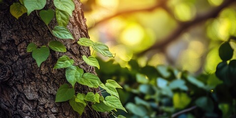 Aufkleber - climbing plant on the tree