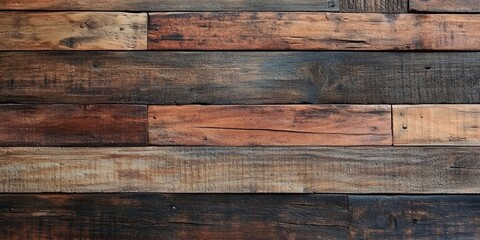 Aufkleber - Wood Plank Texture Background with Free Copy Space for Product or Advertisement Text Design