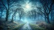© Songpon - Eerie landscape of a haunted trail