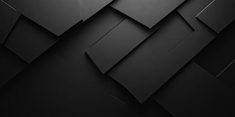 Aufkleber - Black graphic section with copy space on a black background.