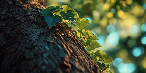 Poster - climbing plant on the tree