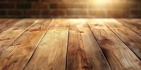 Wall Mural - Wooden tabletop background