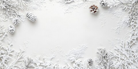 Aufkleber - White cardboard paper or a white concrete/cement wall. Background texture for the Christmas festival, copyspace for text.