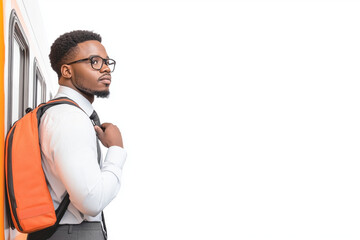 Canvas Print - A man wearing glasses