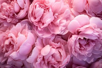 Canvas Print - Peony texture carnation blossom flower.