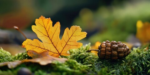 Aufkleber - Acorn Leaf