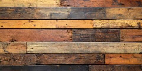 Canvas Print - Wood Plank Texture Background with Free Copy Space for Product or Advertisement Text Design